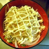 酢飯で★オクラ納豆＆オニオンサーモン丼
